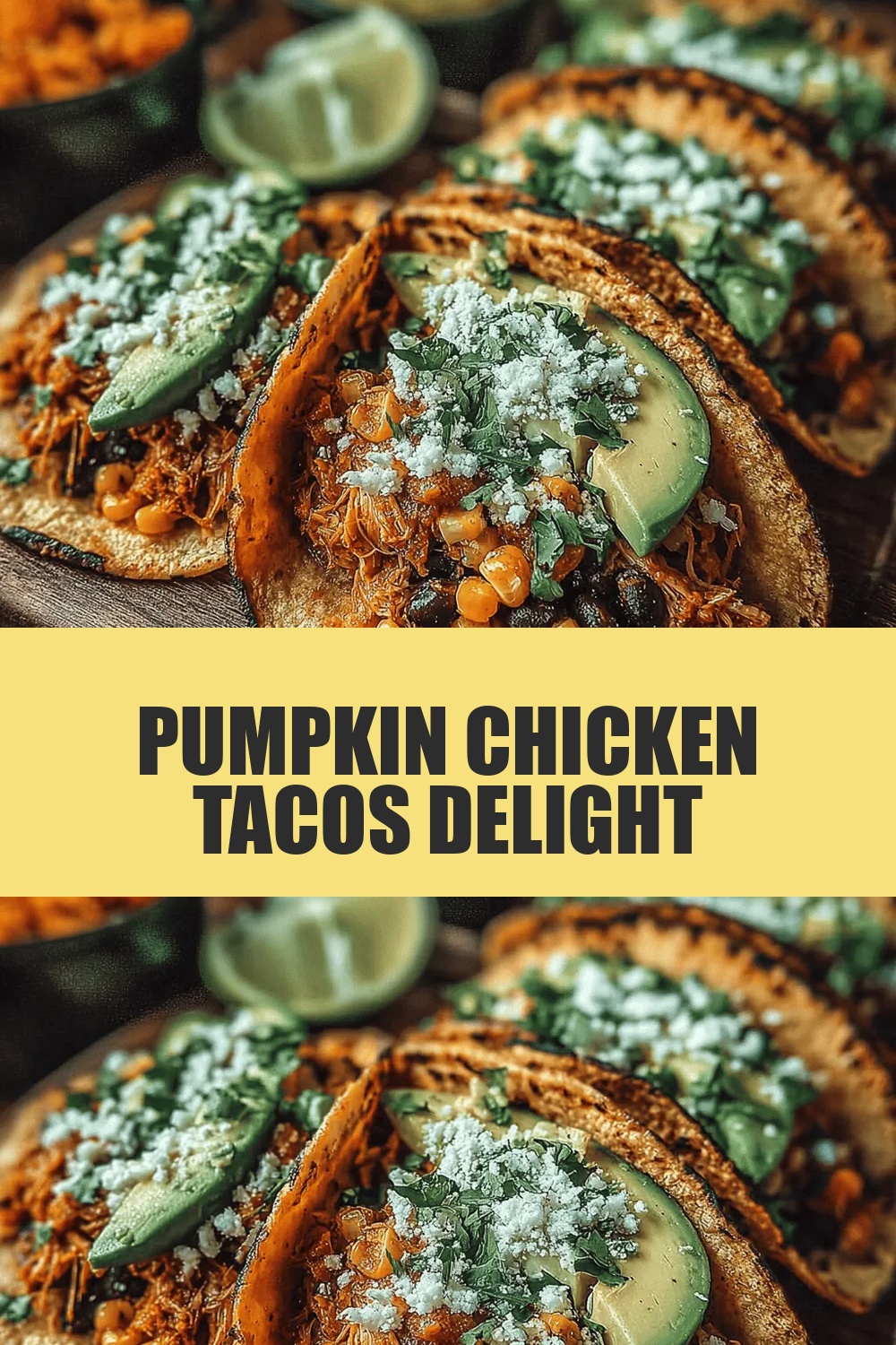 Pumpkin Chicken Tacos Delight