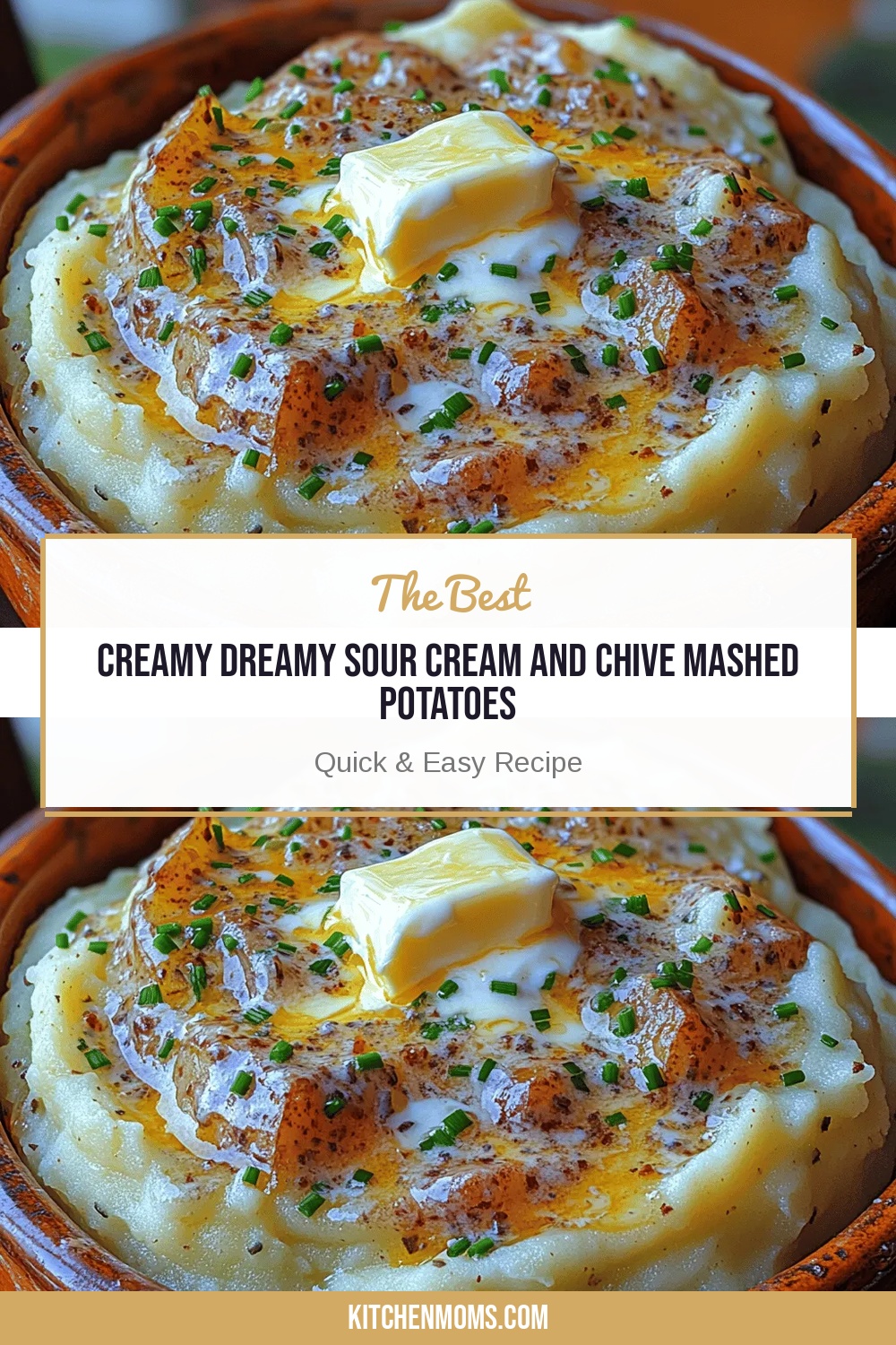 Creamy Dreamy Sour Cream and Chive Mashed Potatoes