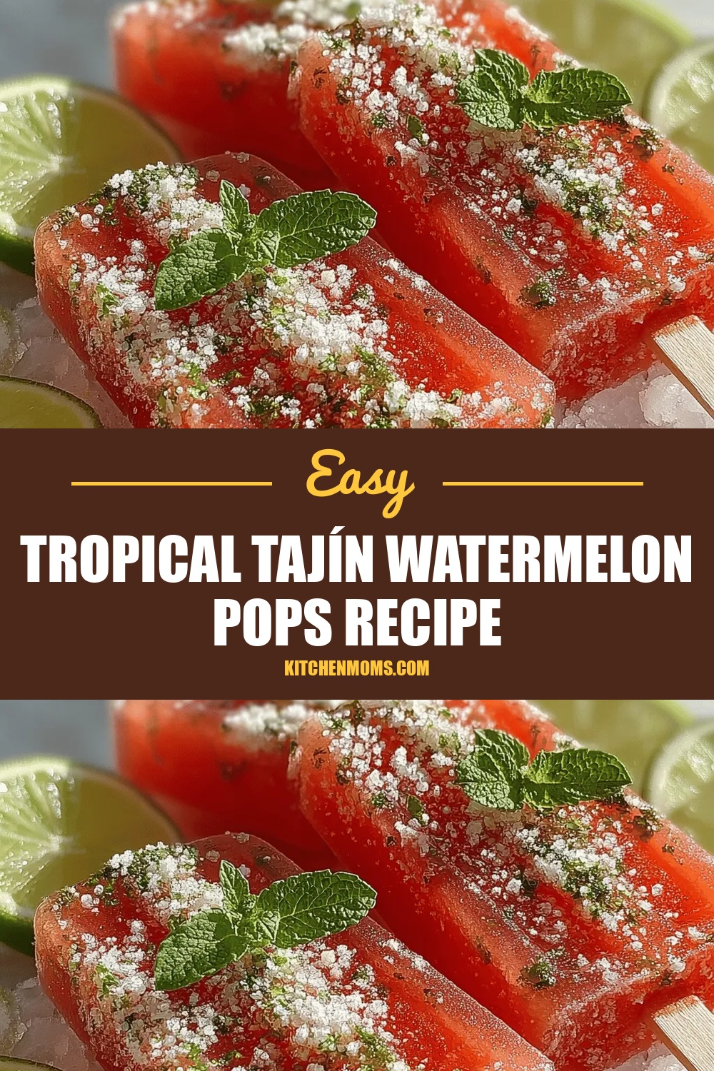 Tropical Tajín Watermelon Pops Recipe
