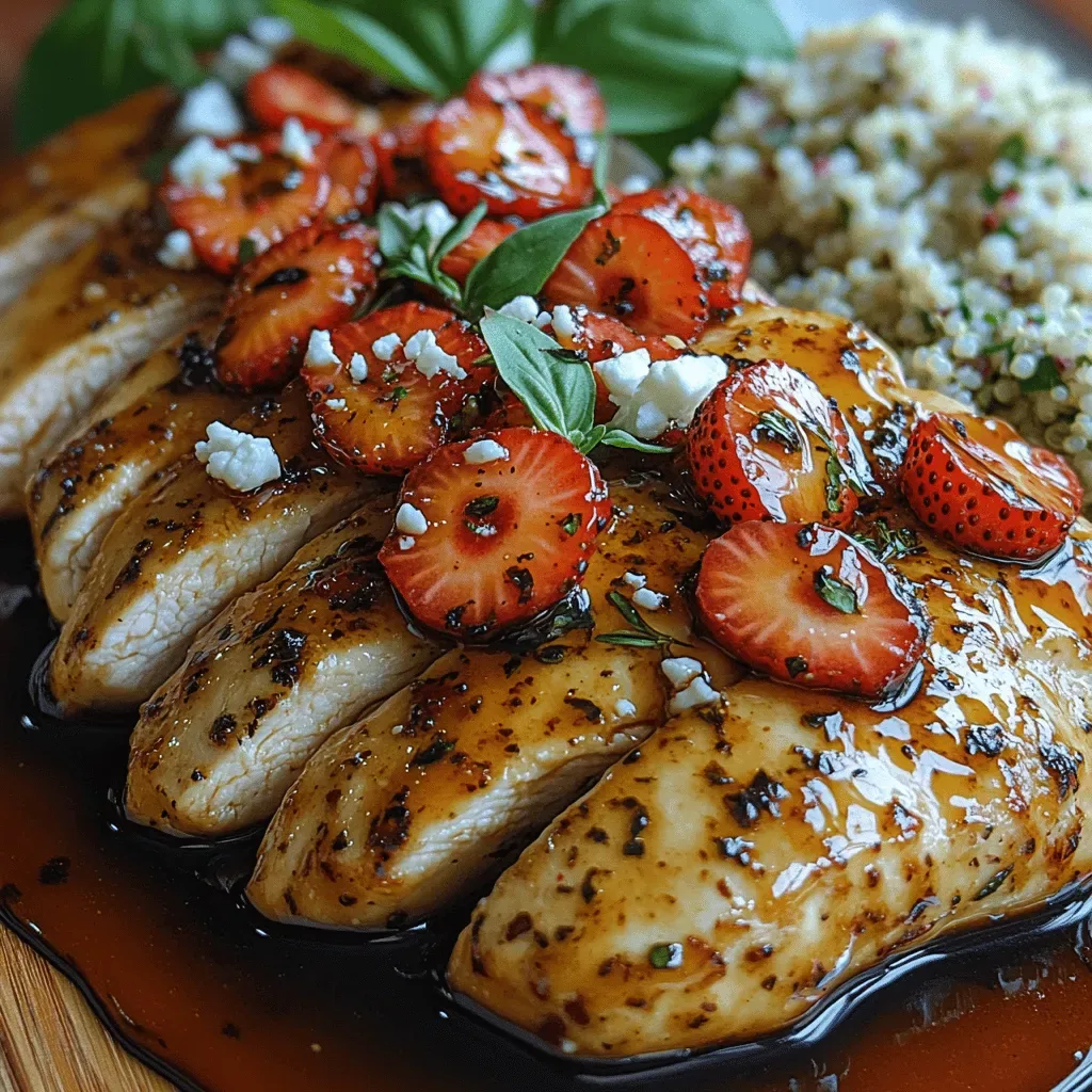 Balsamic Strawberry Chicken Delight: A Flavorful Fusion of Savory and Sweet