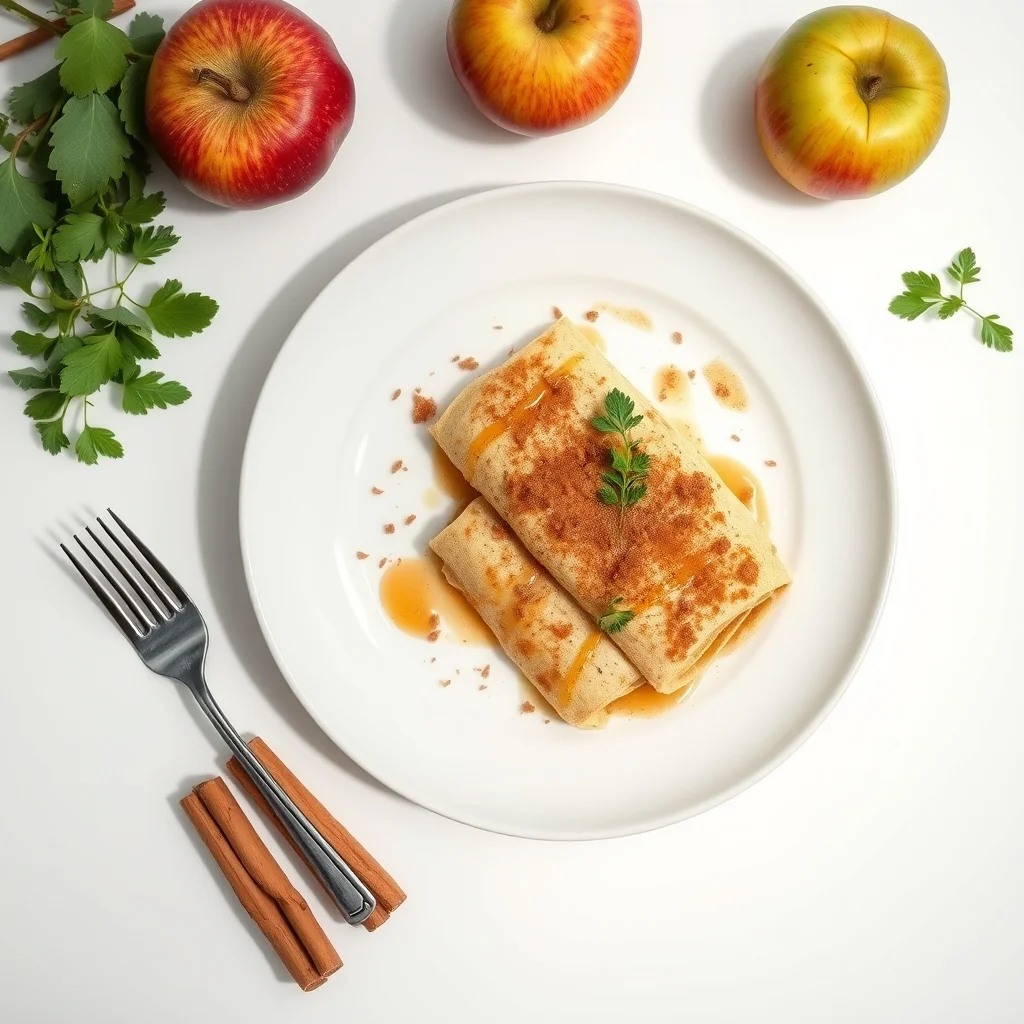 Apple Cinnamon Protein Pancake Wraps
