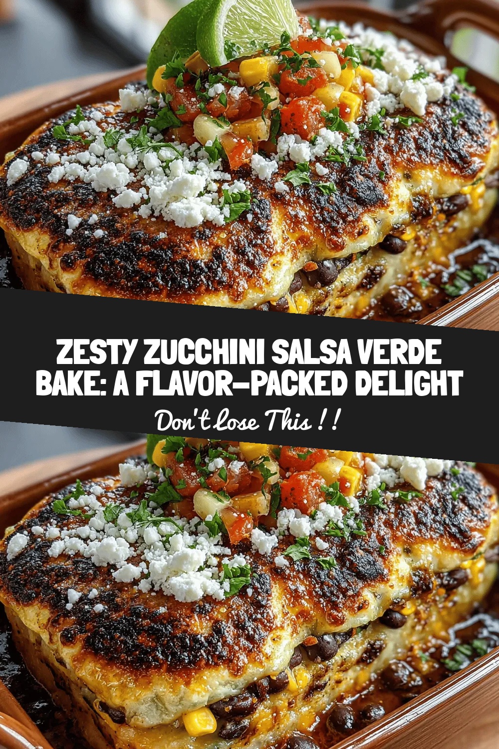 Zesty Zucchini Salsa Verde Bake: A Flavor-Packed Delight