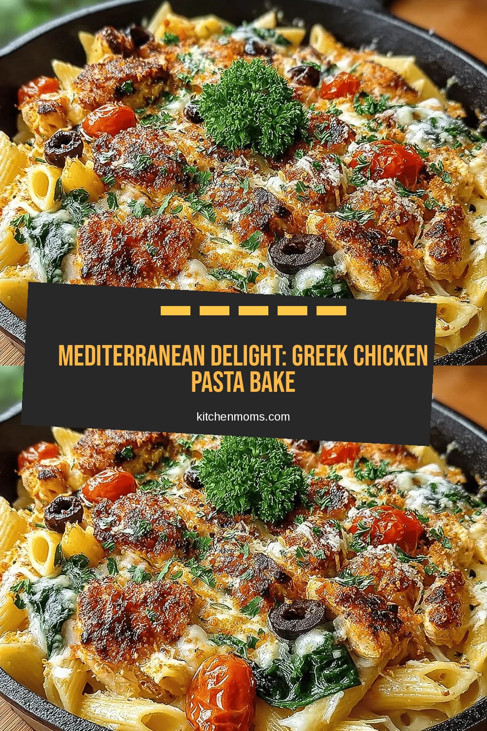 Mediterranean Delight: Greek Chicken Pasta Bake