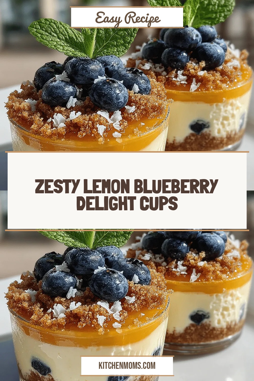 Zesty Lemon Blueberry Delight Cups