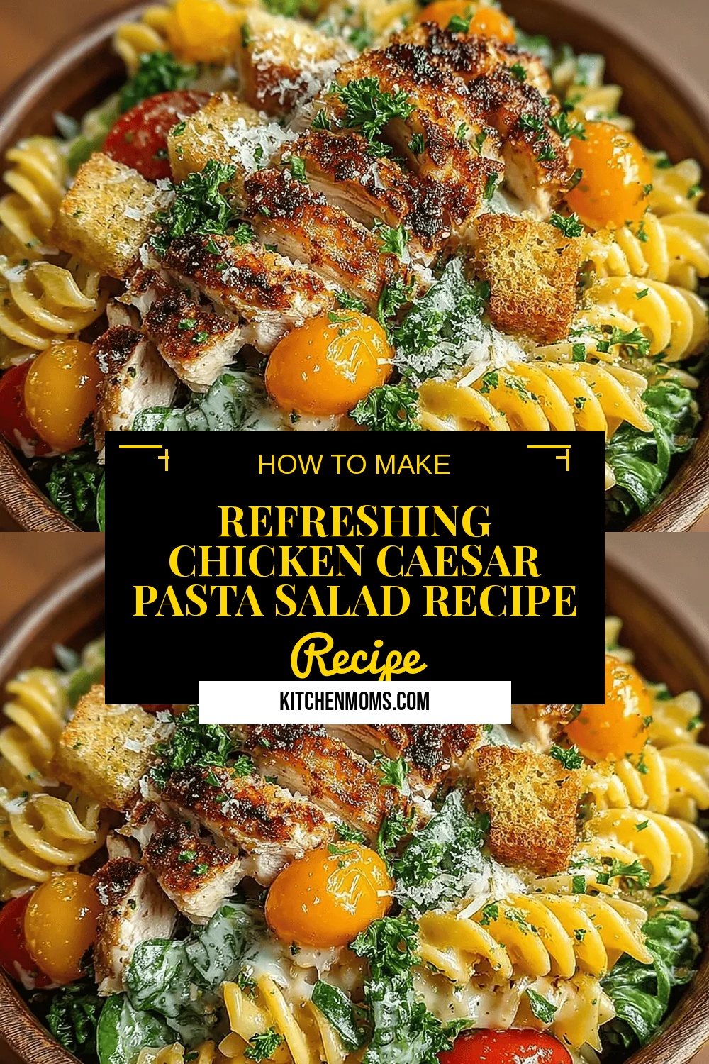 Refreshing Chicken Caesar Pasta Salad Recipe