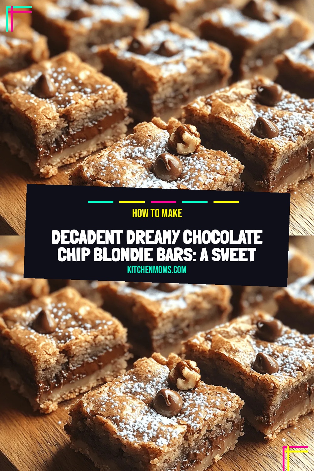 Decadent Dreamy Chocolate Chip Blondie Bars: A Sweet Indulgence
