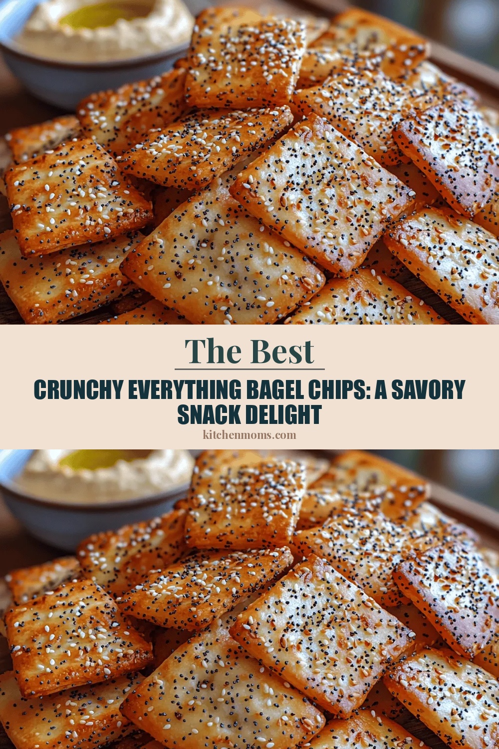 Crunchy Everything Bagel Chips: A Savory Snack Delight