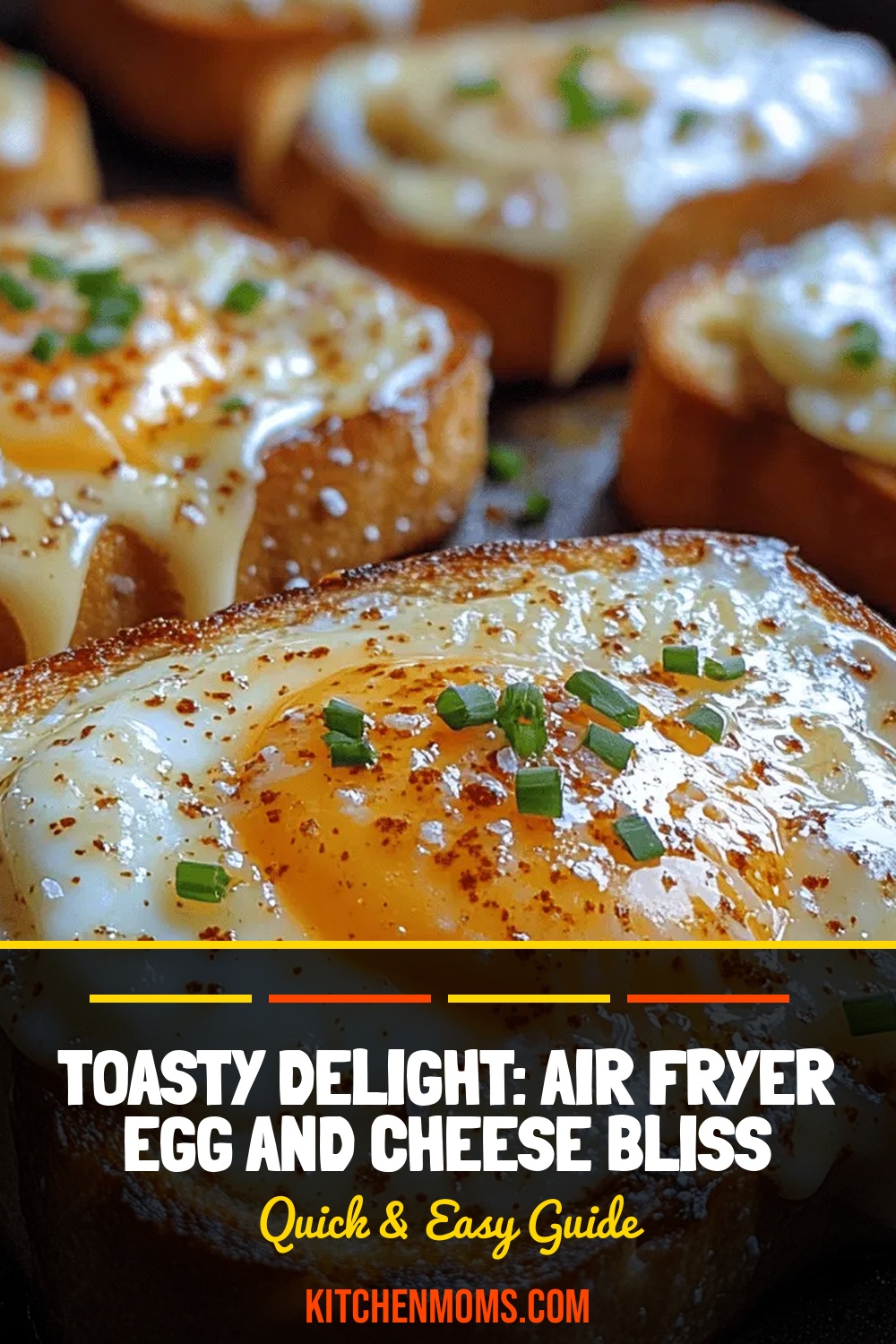 Toasty Delight: Air Fryer Egg and Cheese Bliss