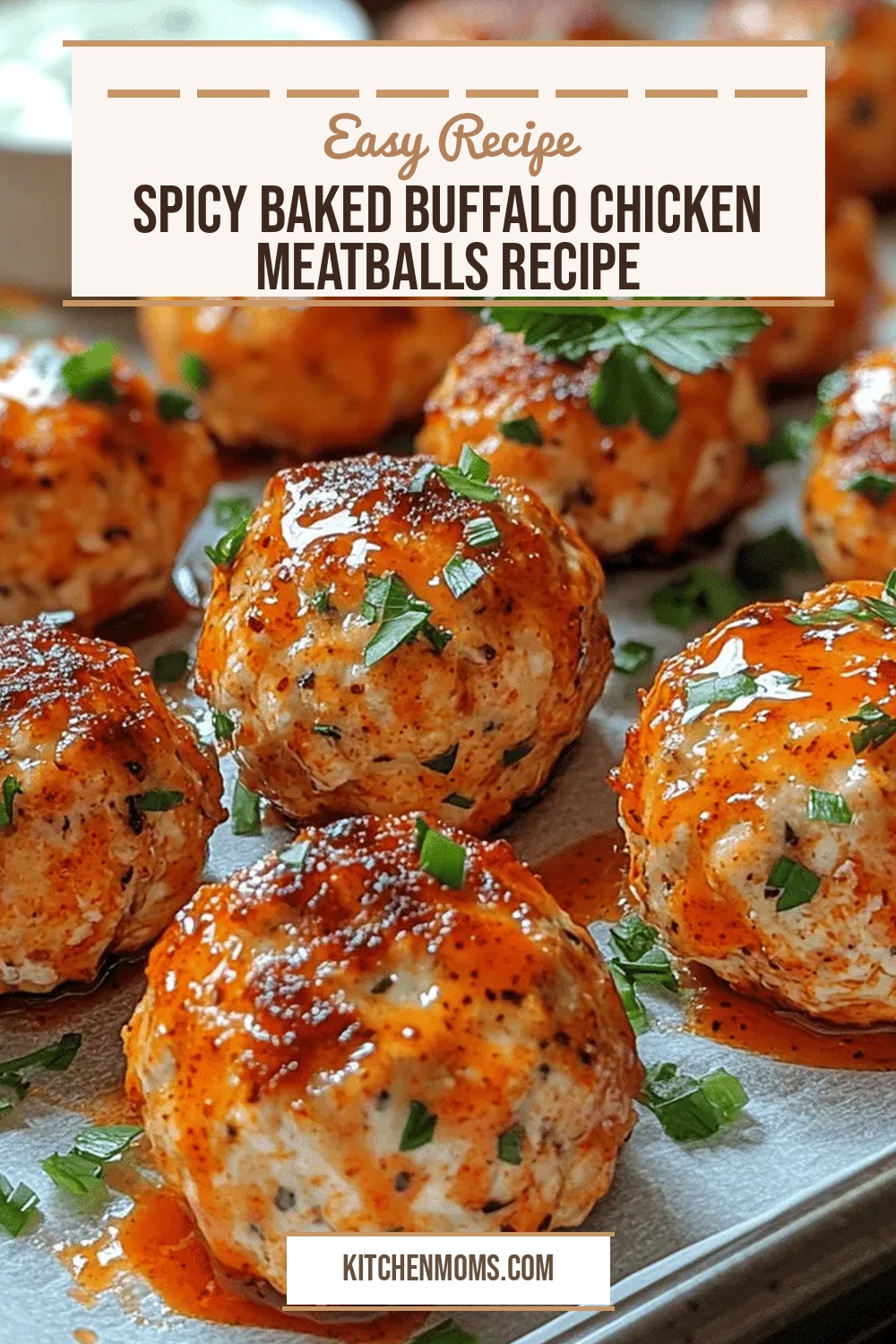 Spicy Baked Buffalo Chicken Meatballs Recipe