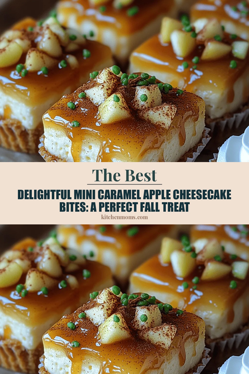 Delightful Mini Caramel Apple Cheesecake Bites: A Perfect Fall Treat