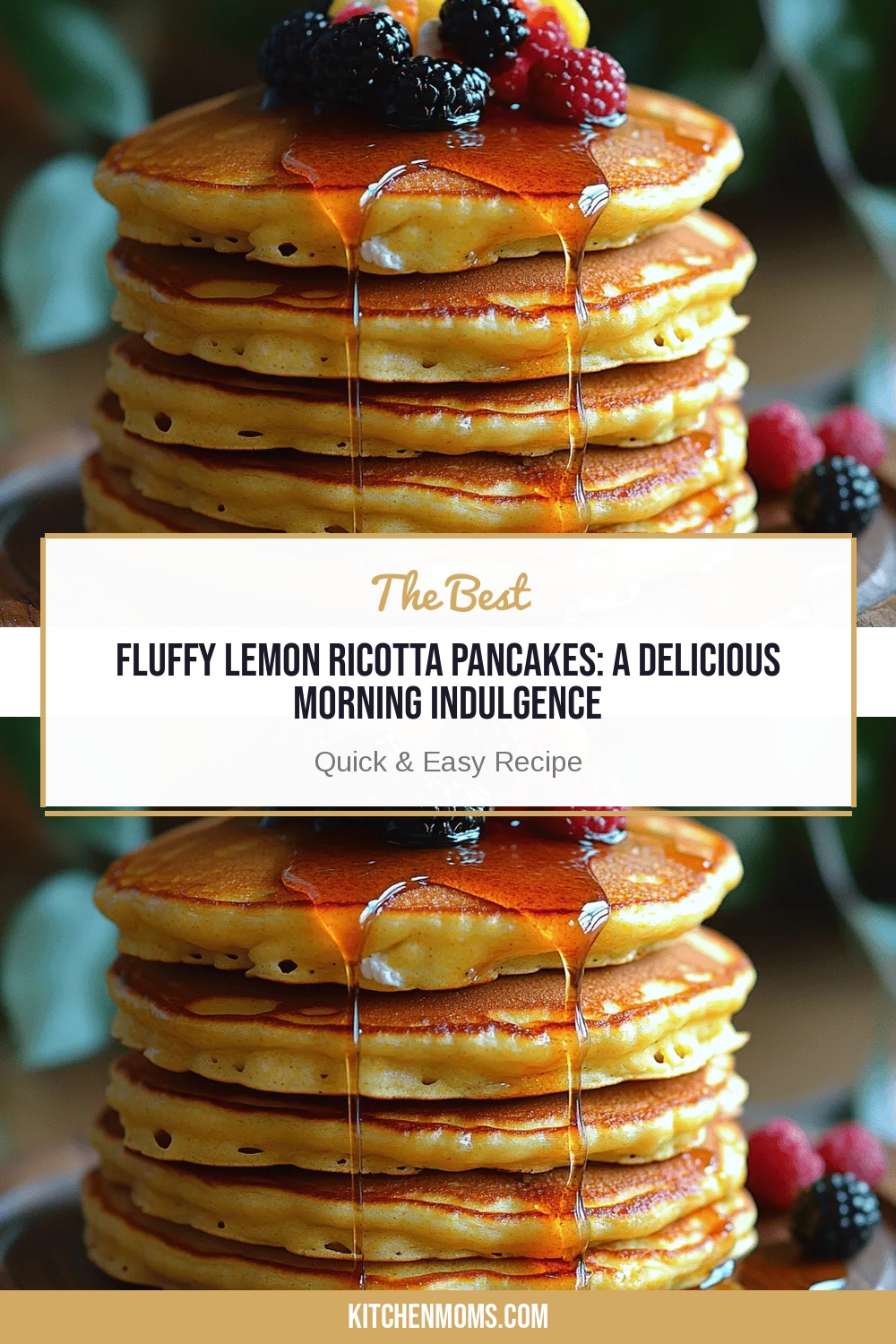 Fluffy Lemon Ricotta Pancakes: A Delicious Morning Indulgence