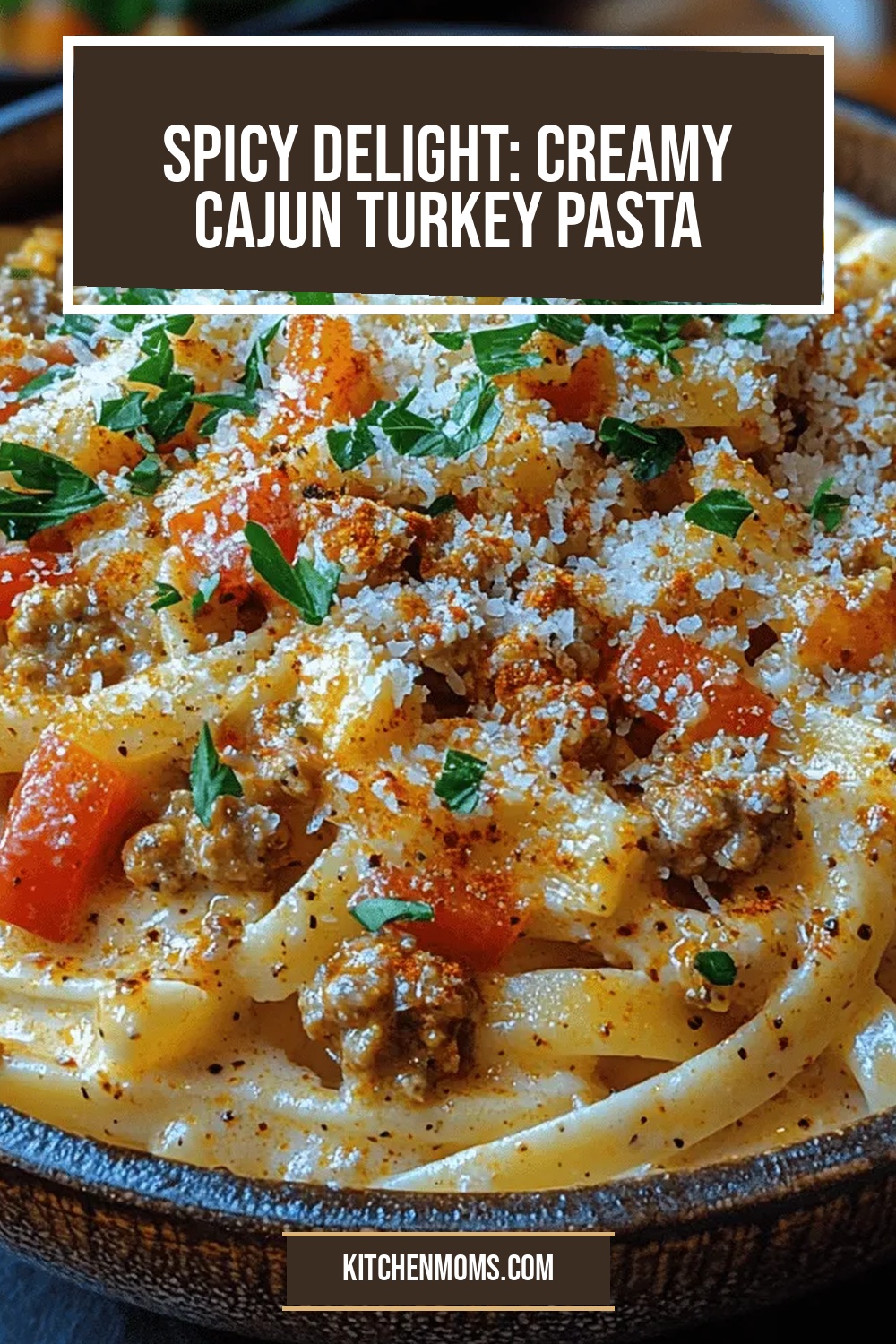 Spicy Delight: Creamy Cajun Turkey Pasta