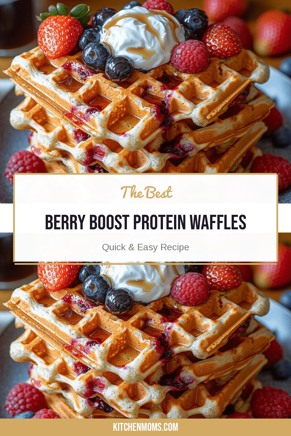 Berry Boost Protein Waffles