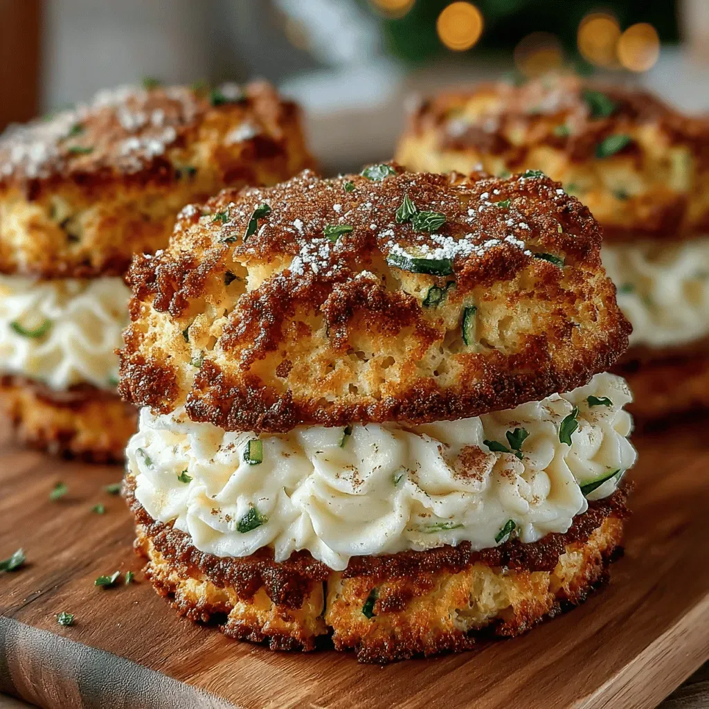 Zucchini Cookie Sandwiches