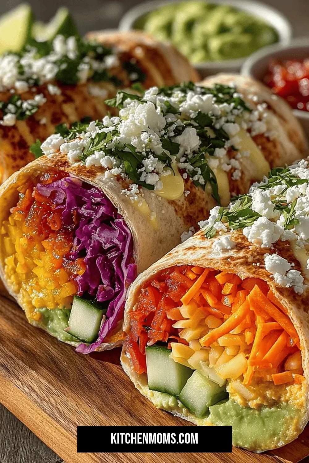 Rainbow Crunch Veggie Wrap Recipe