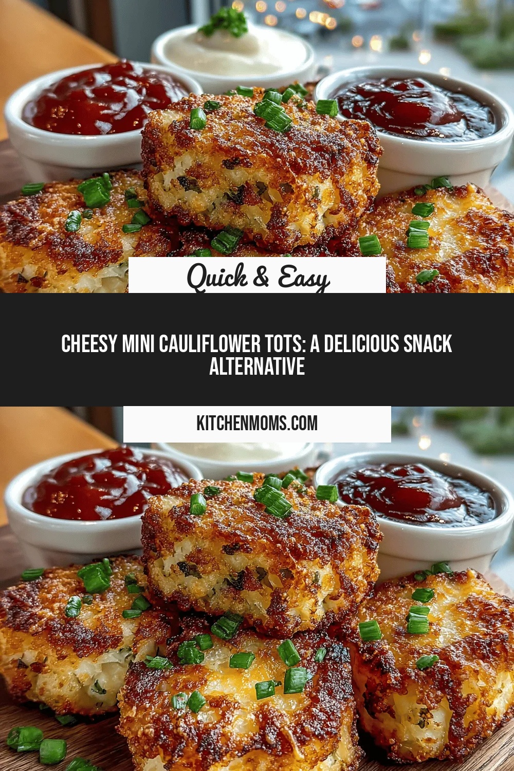 Cheesy Mini Cauliflower Tots: A Delicious Snack Alternative