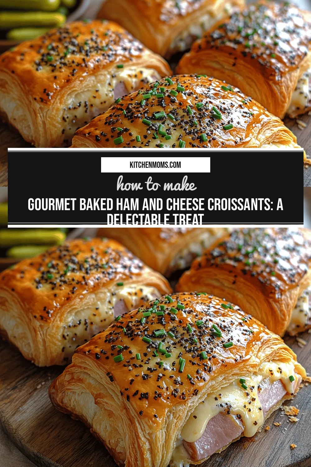 Gourmet Baked Ham and Cheese Croissants: A Delectable Treat