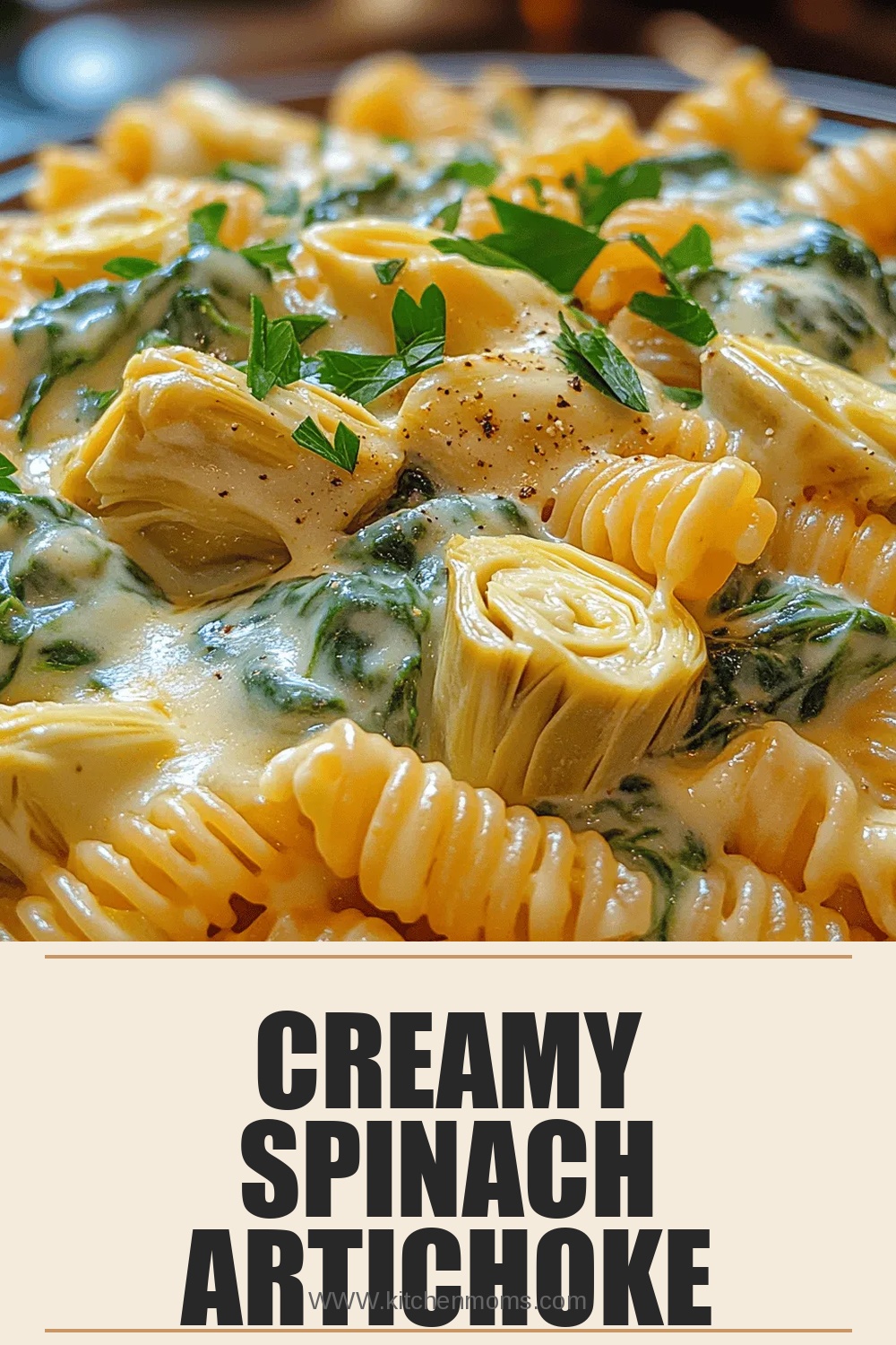 Creamy Spinach Artichoke Pasta