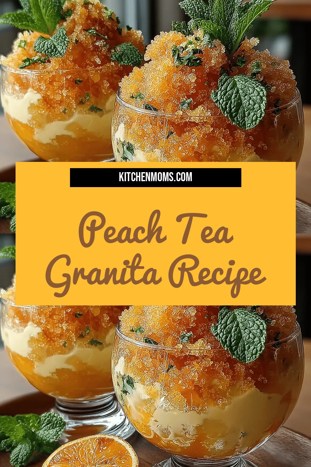 Peach Tea Granita Recipe