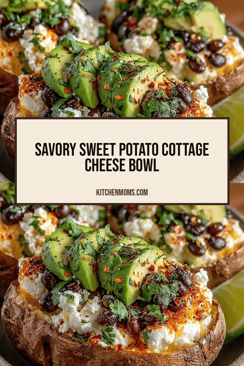 Savory Sweet Potato Cottage Cheese Bowl
