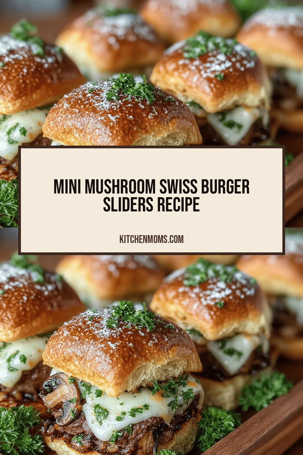 Mini Mushroom Swiss Burger Sliders Recipe
