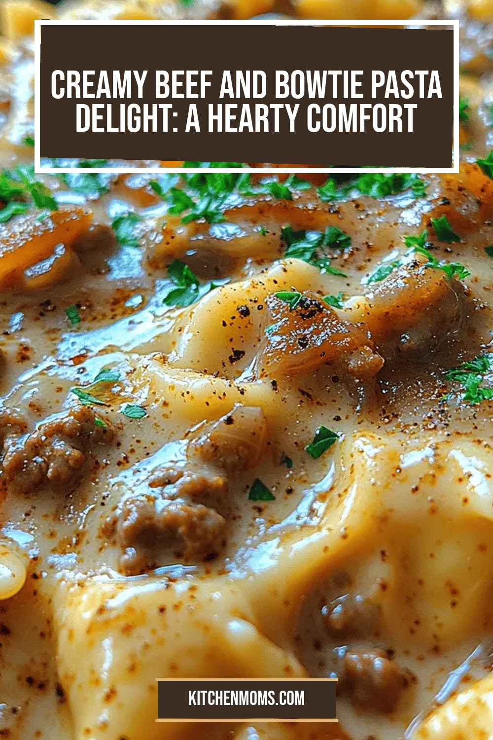 Creamy Beef and Bowtie Pasta Delight: A Hearty Comfort Food Recipe