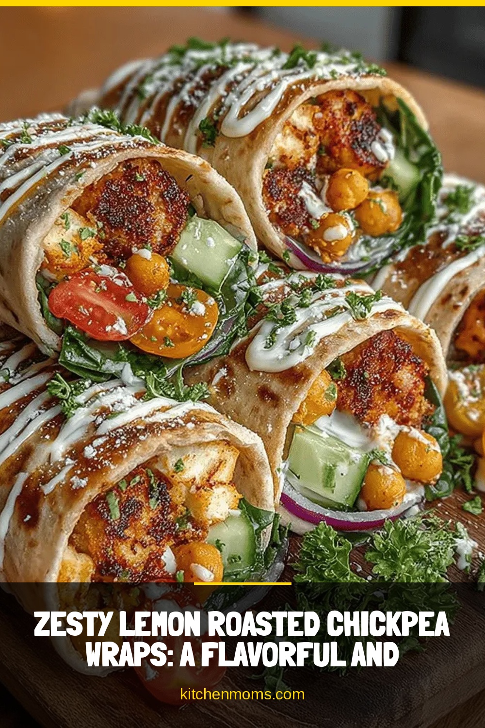 Zesty Lemon Roasted Chickpea Wraps: A Flavorful and Nutritious Meal