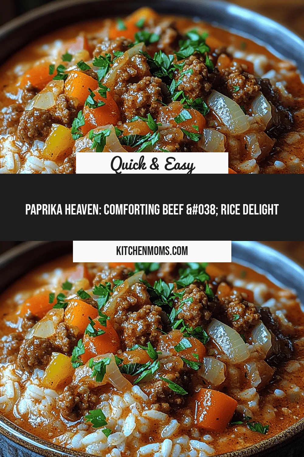 Paprika Heaven: Comforting Beef & Rice Delight