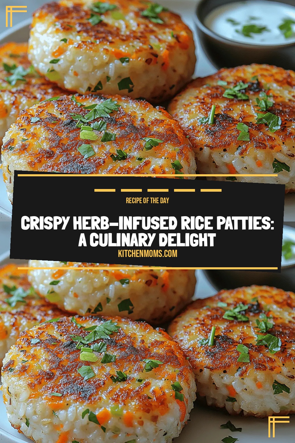 Crispy Herb-Infused Rice Patties: A Culinary Delight