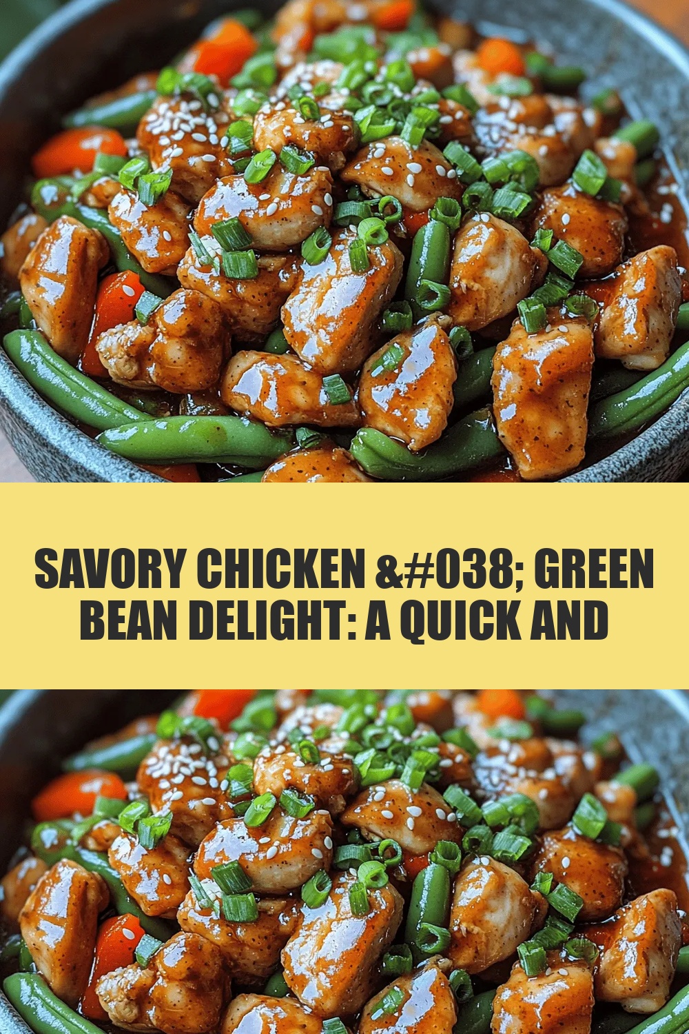 Savory Chicken & Green Bean Delight: A Quick and Healthy Meal