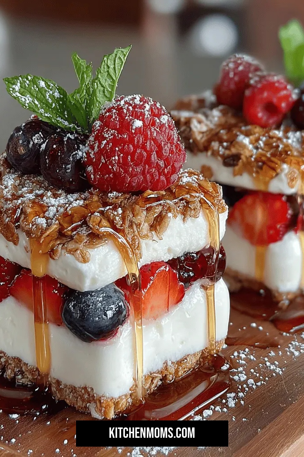 Honeyed Delight: Frozen Yogurt Granola Sandwiches