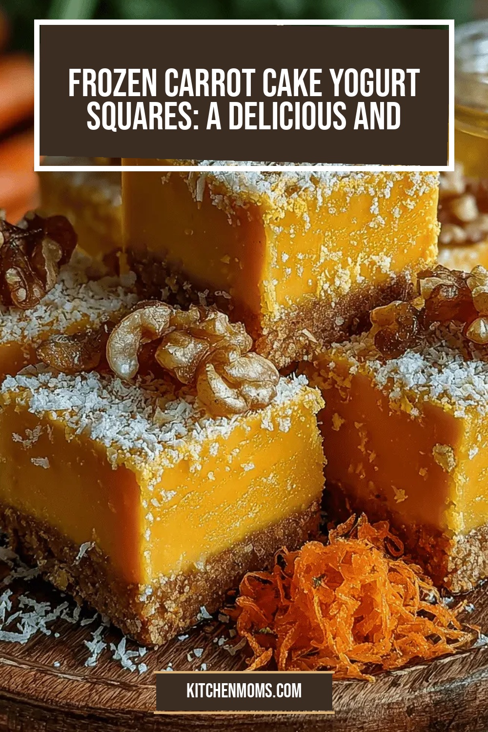 Frozen Carrot Cake Yogurt Squares: A Delicious and Nutritious Treat