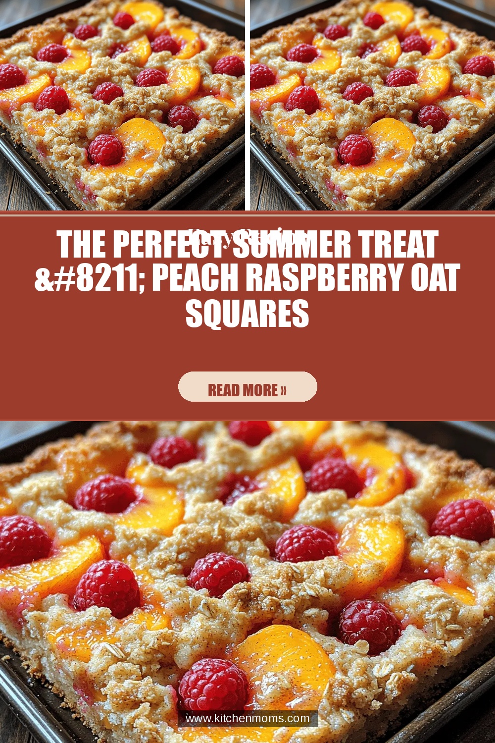 The Perfect Summer Treat – Peach Raspberry Oat Squares