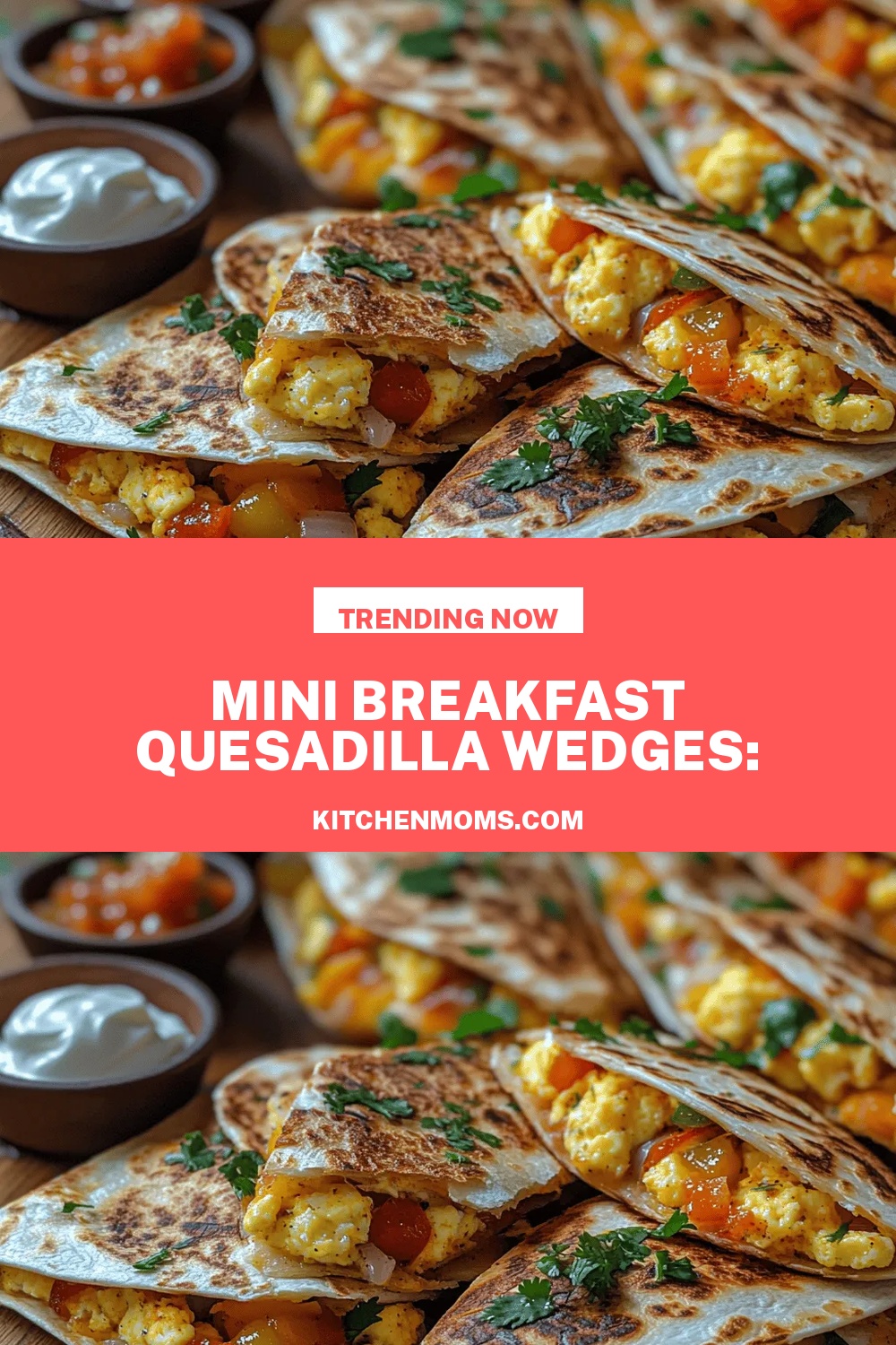 Mini Breakfast Quesadilla Wedges: Perfectly Golden and Delicious