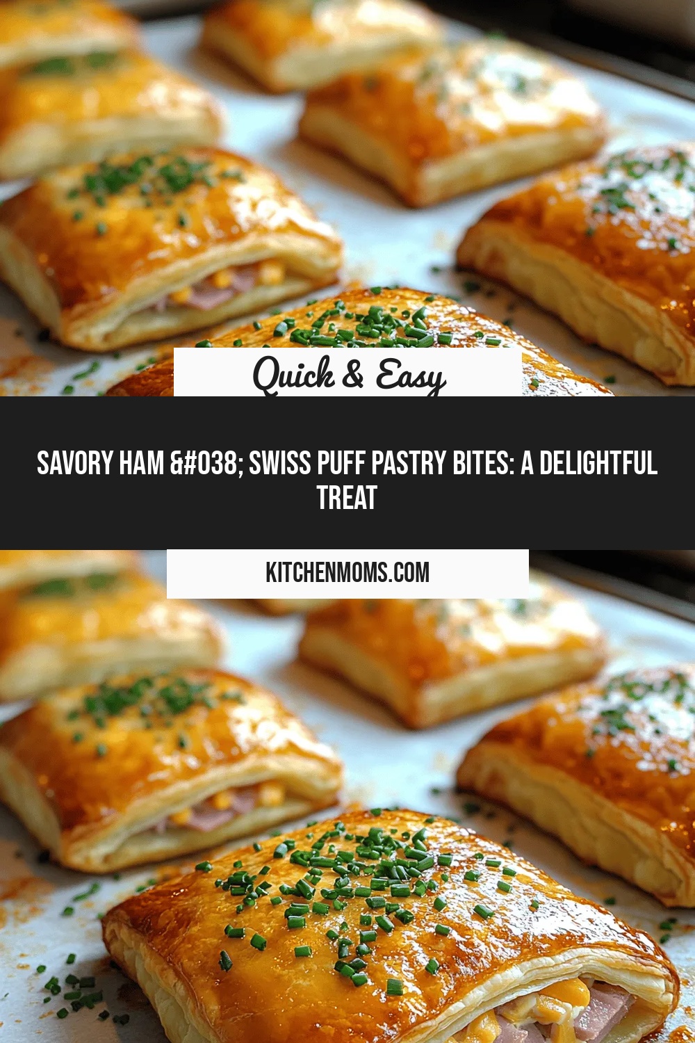 Savory Ham & Swiss Puff Pastry Bites: A Delightful Treat