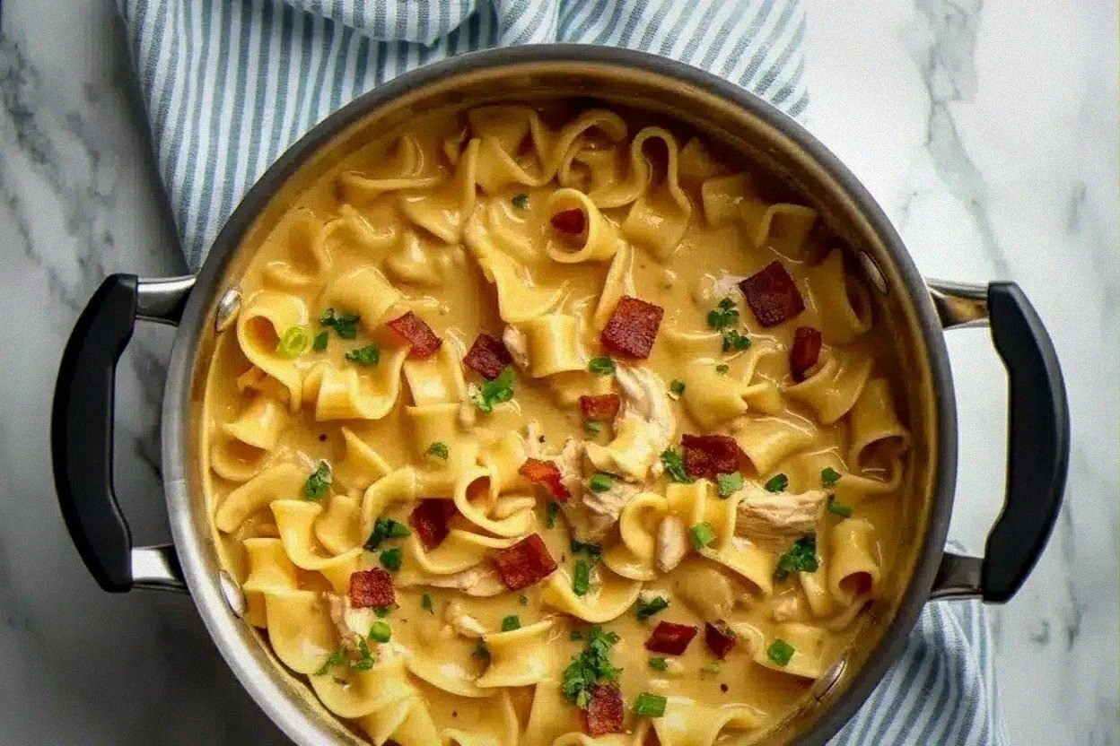 Crack Chicken and Noodles Recipe – Easy Creamy Comfort Dinner