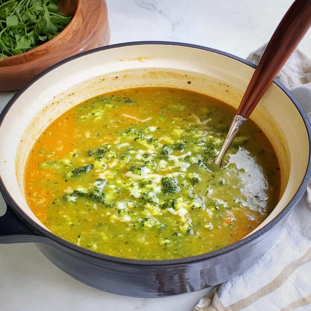Creamy Broccoli, Zucchini & Blue Cheese Soup Recipe