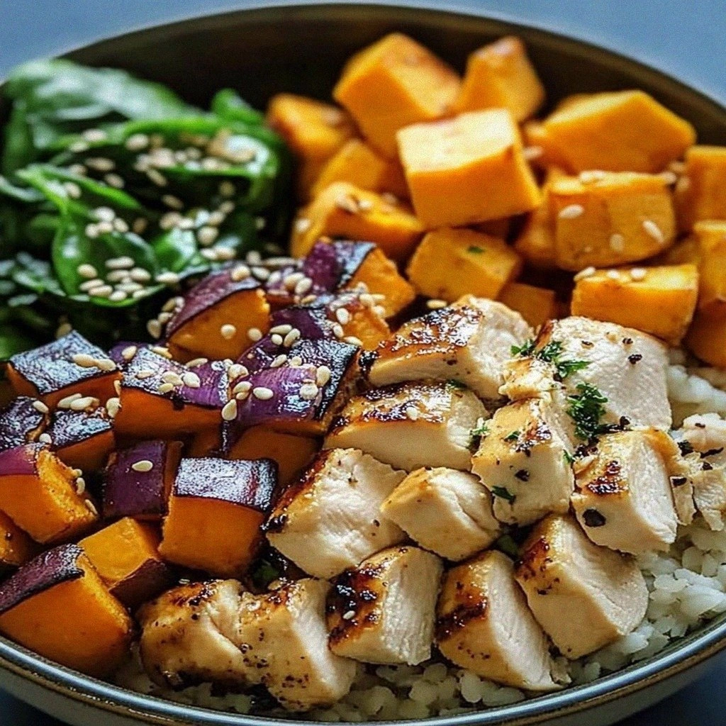 Delightful Chicken & Sweet Potato Buddha Bowl Recipe