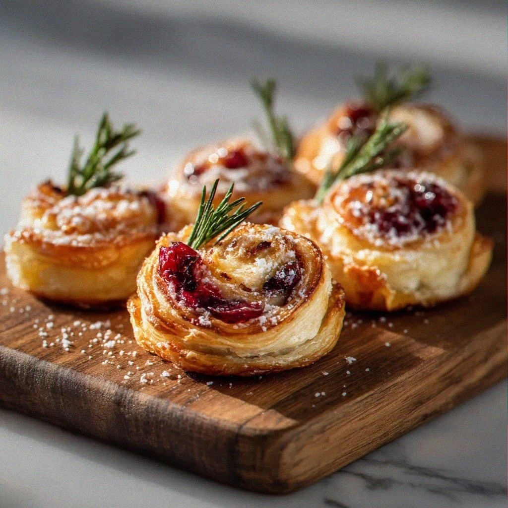 Easy Cranberry Brie Pastry Swirls – The Ultimate Sweet-Savory Appetizer