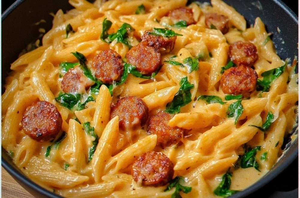Easy Creamy Cajun Sausage Pasta – Ready in 30 Minutes