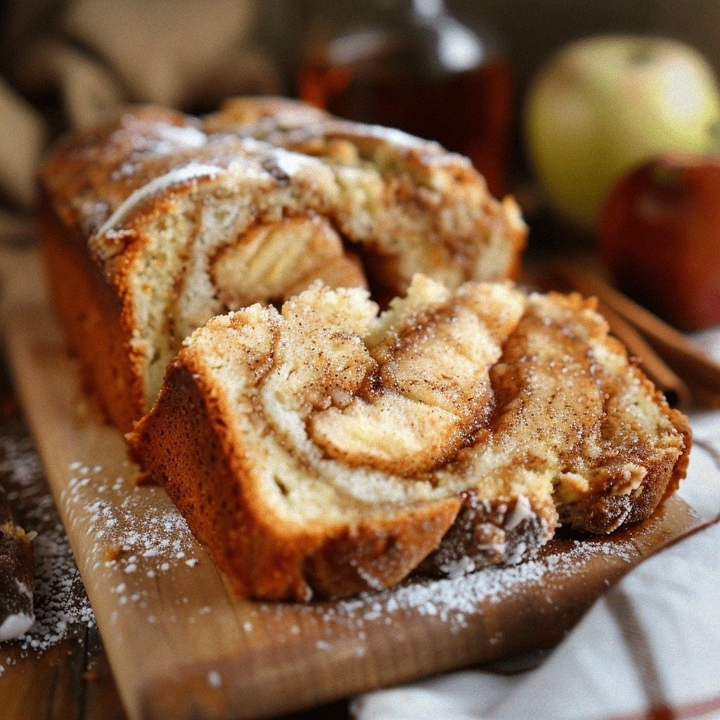 Homemade Apple Cinnamon Swirl Loaf