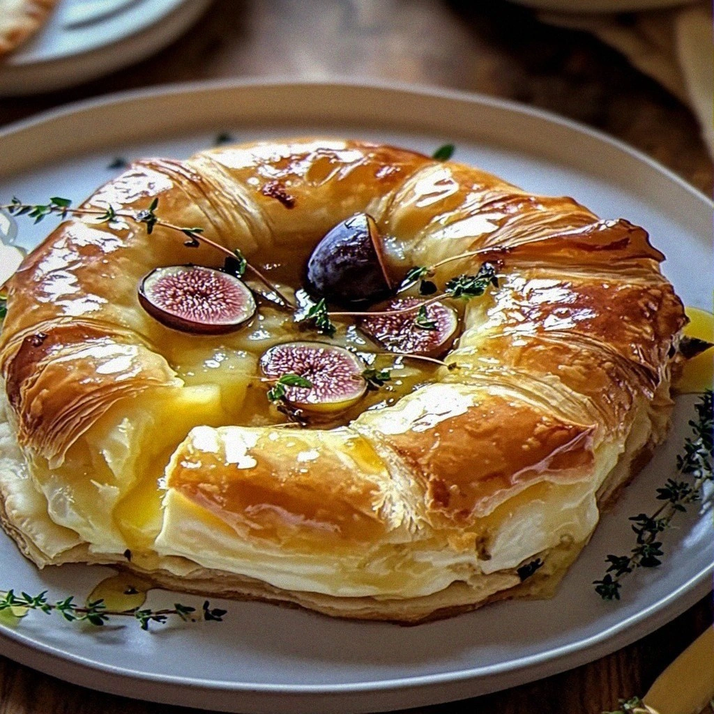 Irresistible Baked Brie in Puff Pastry with Honey & Fig