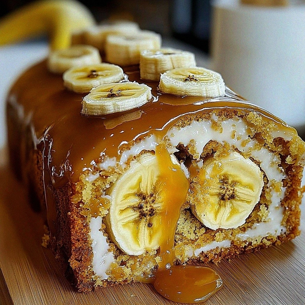 Irresistible Banana Cake With Caramel Filling Recipe