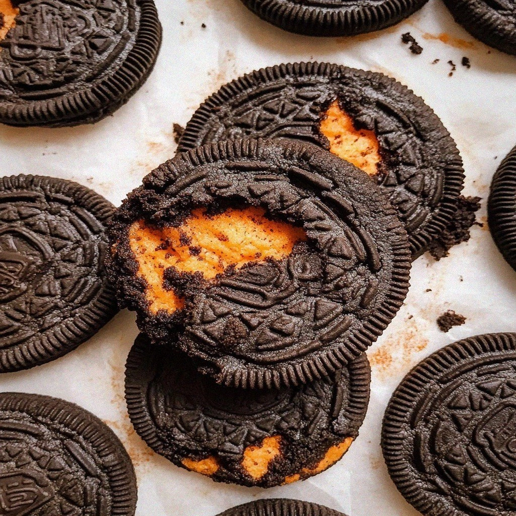 Irresistible Easy Halloween Oreo Stuffed Cookies Recipe