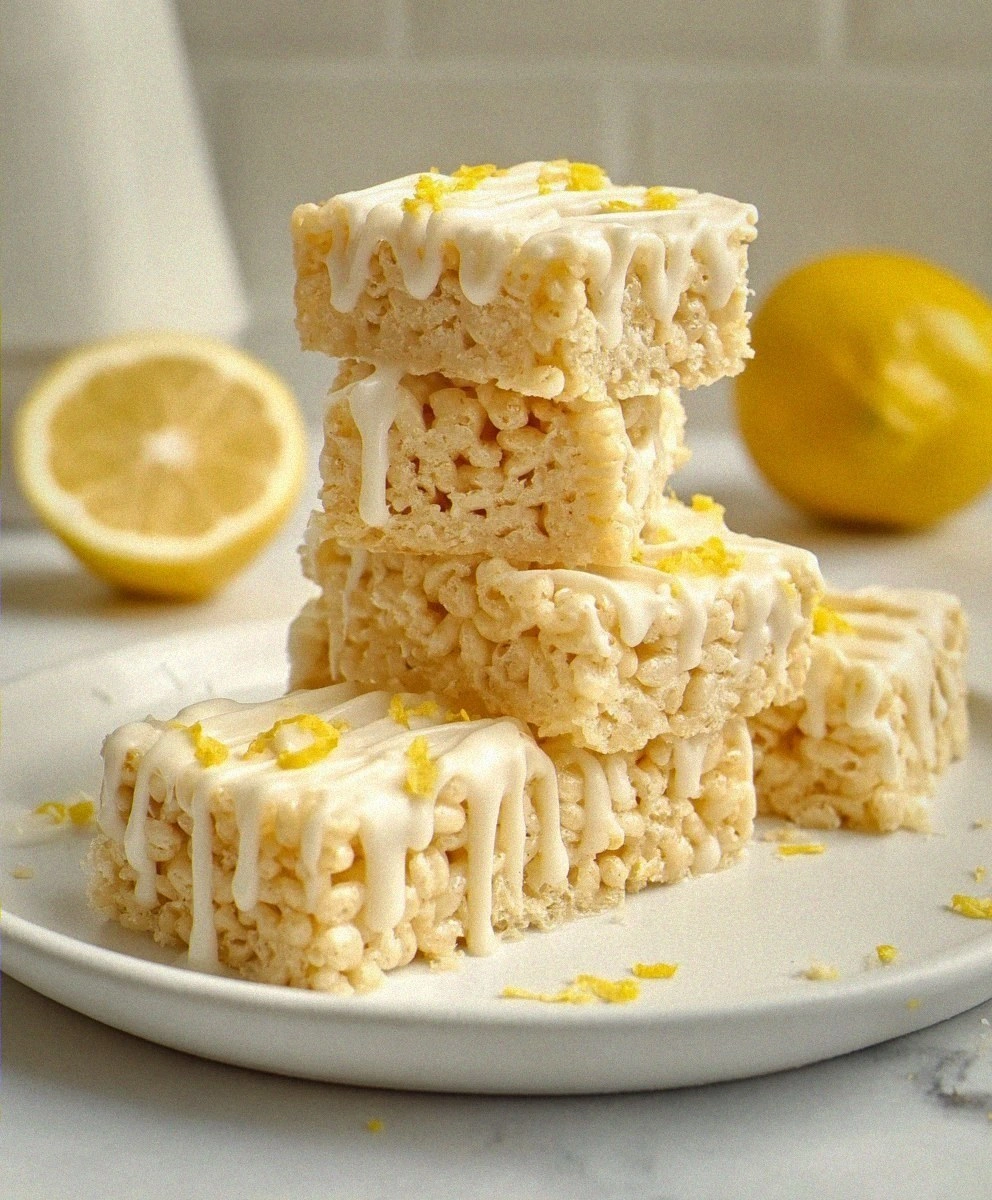 Lemon Rice Krispy Treats – Easy No-Bake Citrus Dessert Recipe