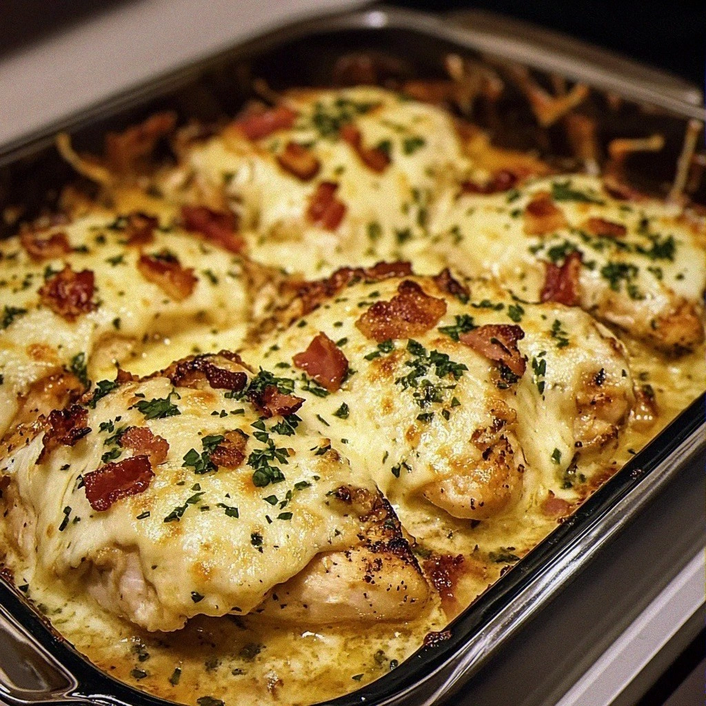 Loaded Garlic Parmesan Chicken Bake 30 Minutes Easy Delicious