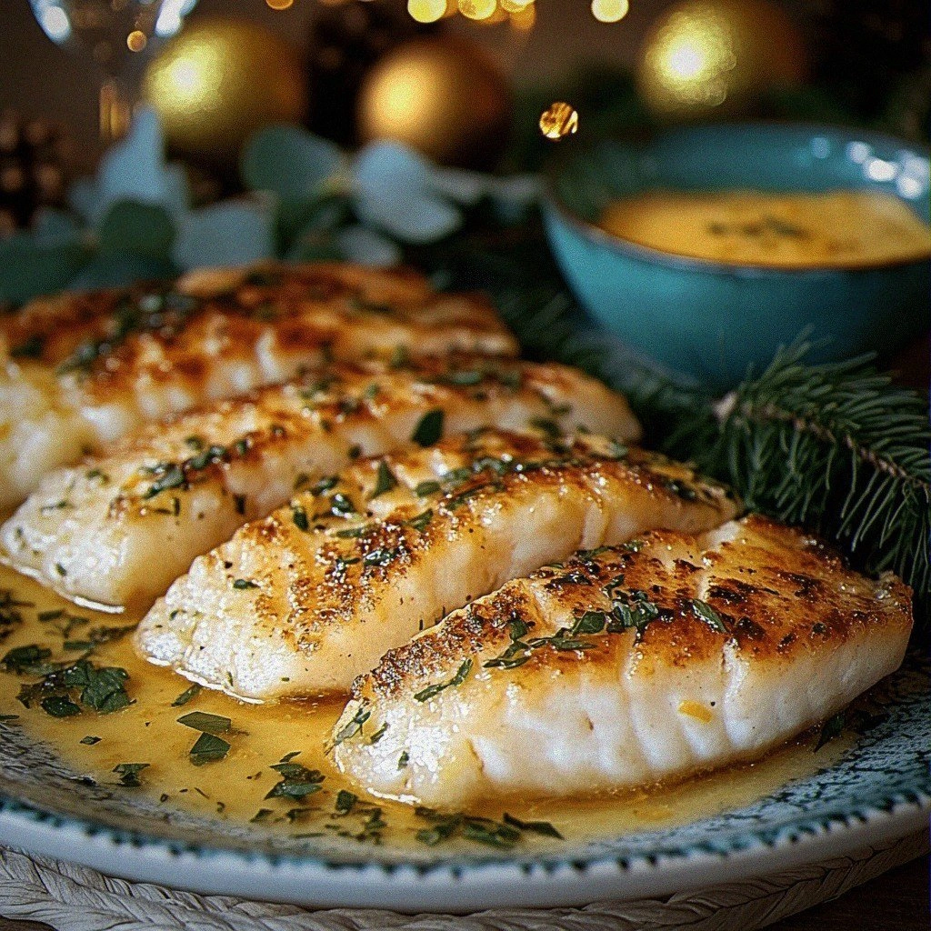 Pan-Fried Fish with Lemon Butter Sauce
