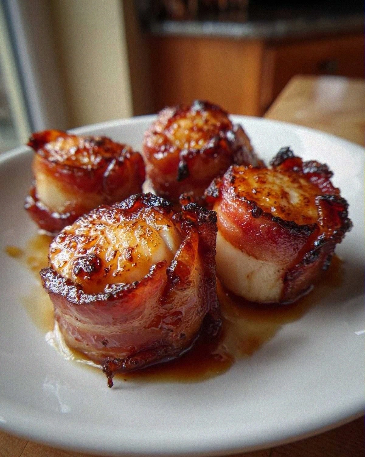 Stunning Maple Glazed Bacon Wrapped Scallops Recipe