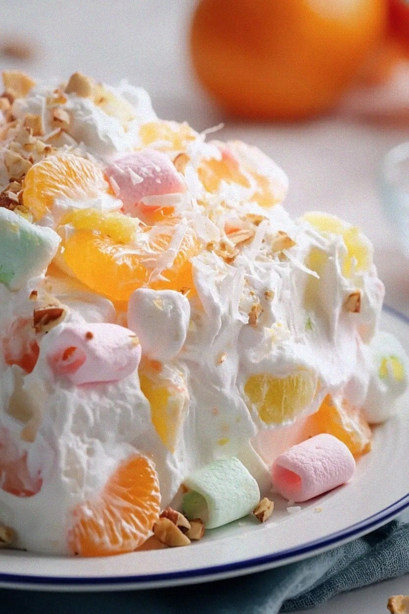 Tasty Marshmallow Ambrosia Fruit Salad