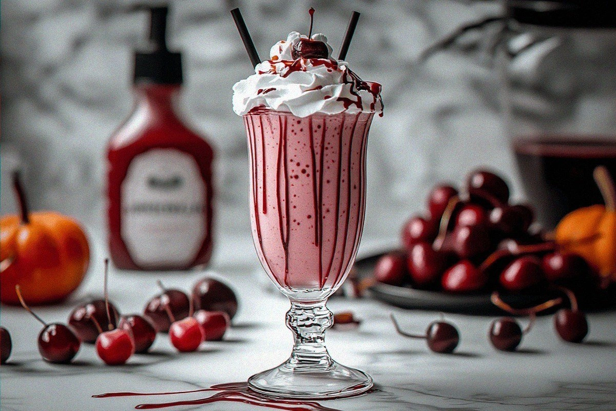 Vampire’s Blood Cherry Milkshake – 4 Sinful Secrets for Spooky Perfection